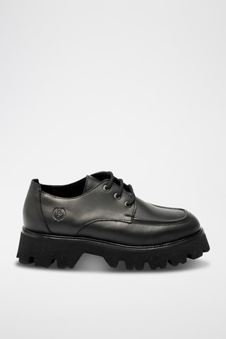 Derbies de piel bovina - Negro
