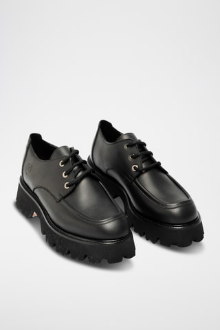 Derbies de piel bovina - Negro