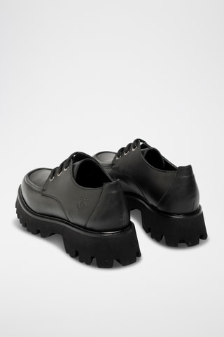 Derbies de piel bovina - Negro