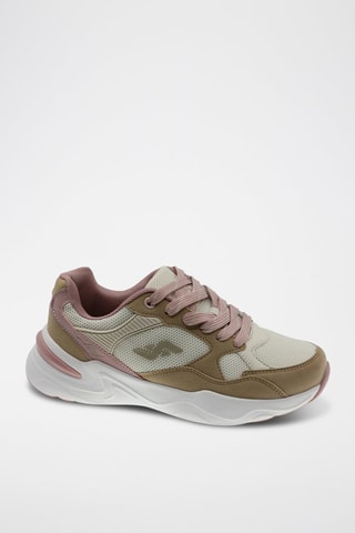 Baskets - Blanc, beige et rose