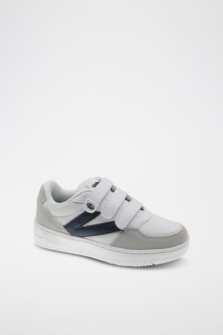 Baskets - Blanc, noir et beige