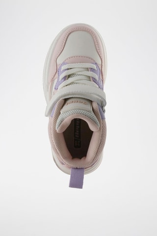 Baskets montantes - Blanc, violet et rose
