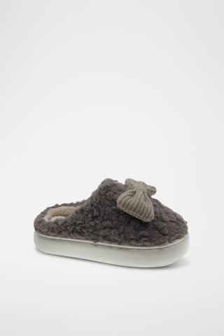Pantoufles - Beige et gris