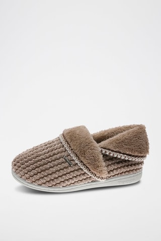 Pantoufles fourrées - Beige
