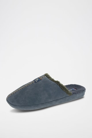 Pantoufles fourrées - Bleu