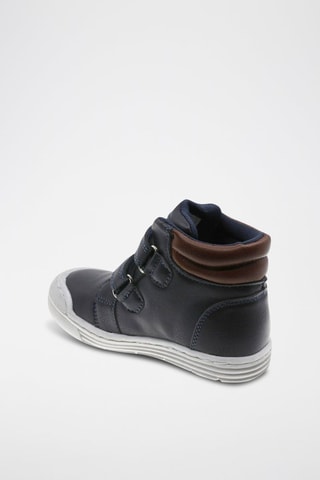 Bottines - Blanc, bleu et marron