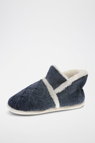 Chaussons fourrés - Bleu