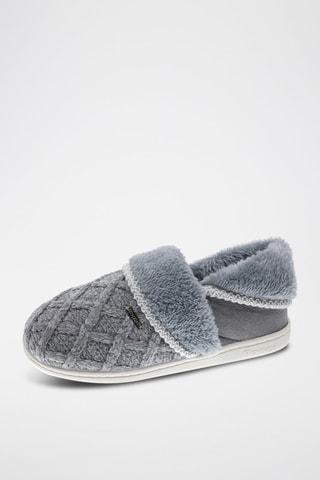 Pantoufles fourrées - Gris
