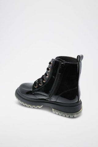Bottines vernies - Noir et doré