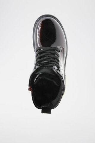 Bottines vernies - Rouge et argenté