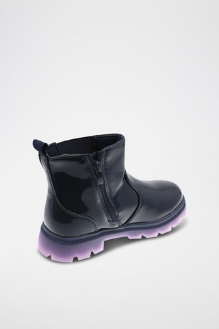 Bottines vernies - Bleu et violet