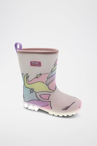 Bottes de pluie - Bleu, jaune et rose