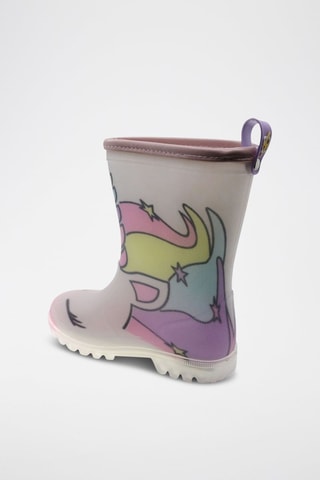 Bottes de pluie - Bleu, jaune et rose