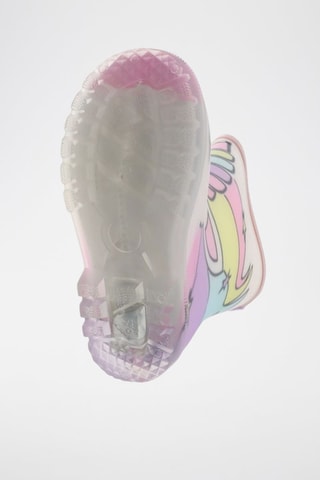 Bottes de pluie - Bleu, jaune et rose