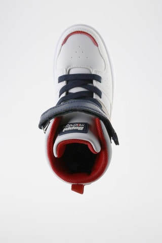Baskets montantes - Blanc, rouge et bleu