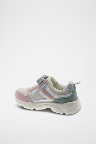 Baskets - Beige, blanc et rose