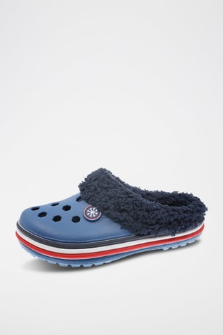 Mules fourrées - Bleu