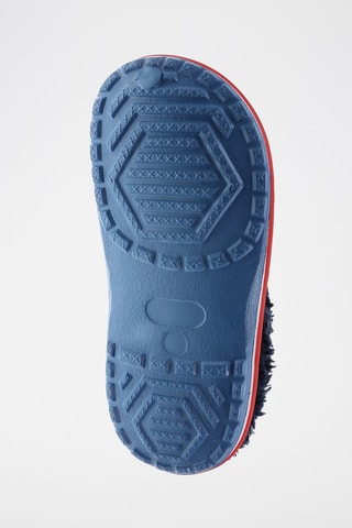 Mules fourrées - Bleu