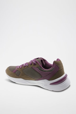 Baskets - Blanc, marron et violet