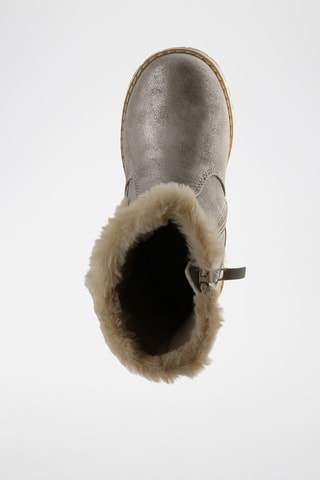 Bottines fourrées - Beige et gris