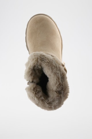 Bottines fourrées - Blanc et marron
