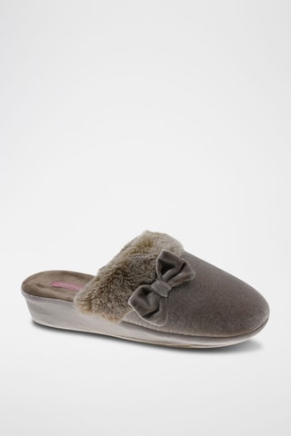 Pantoufles fourrées - Beige