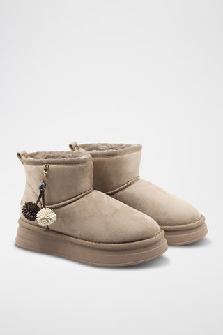 Bottines fourrées - Taupe