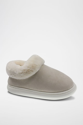 Chaussons fourrées - Beige