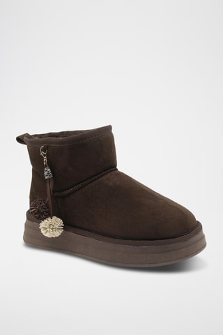 Bottines fourrées - Marron foncé