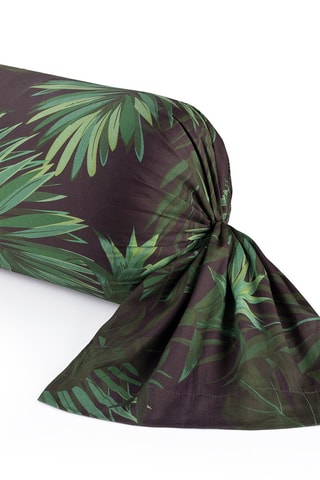 Federa cuscino alla francese in raso di cotone 79 fili/cm² Jungle - Verde - 43 x 210 cm