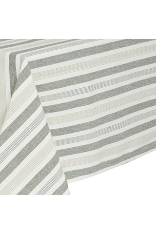 Mantel rectangular - Blanco y verde