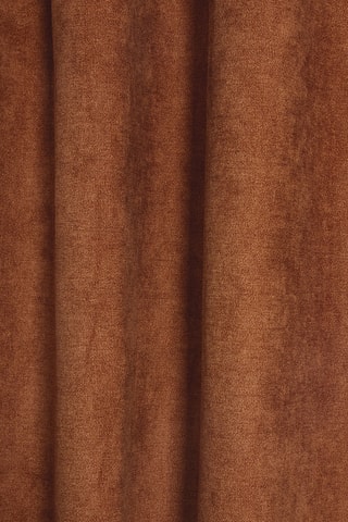 Cortina opaca de poliéster 50 hilos/cm² Kyoto - Terracota - 140 x 300 cm