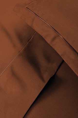 2 fundas de almohada de satén de algodón 80 hilos/cm² Uni 1 baratta - Marrón