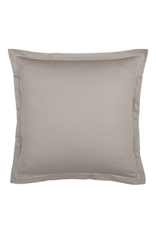 2 fundas de almohada de satén de algodón 80 hilos/cm² Uni 1 baratta - Topo