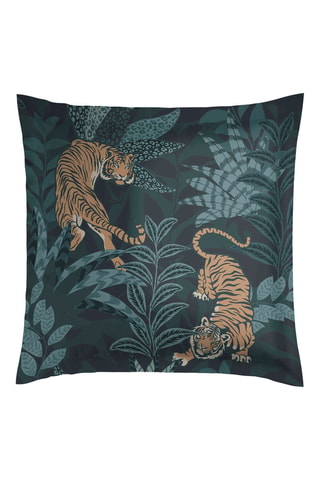 Funda de almohada de satén de algodón 80 hilos/cm² Jaro - Azul petróleo