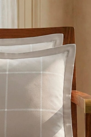 2 federe in raso di cotone 80 fili/cm² Arthur - Taupe