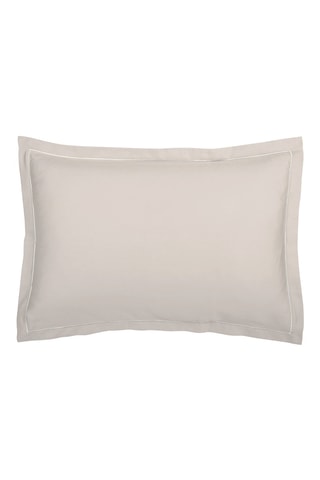 2 fundas de almohada de satén de algodón 80 hilos/cm² Uni 1 baratta - Topo