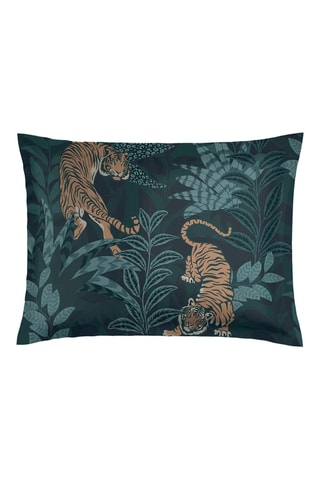 2 fundas de almohada de satén de algodón 80 hilos/cm² Jaro - Azul oscuro
