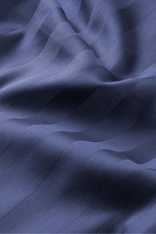 2 fundas de almohada de satén de algodón 78 hilos/cm² - Azul
