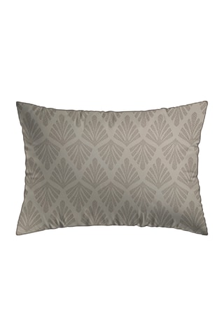 2 federe in raso di cotone 80 fili/cm² Vibrance végétale - Taupe