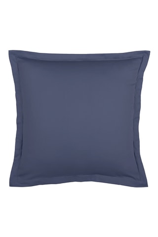 2 fundas de almohada de satén de algodón 80 hilos/cm² Uni 1 baratta - Azul marino