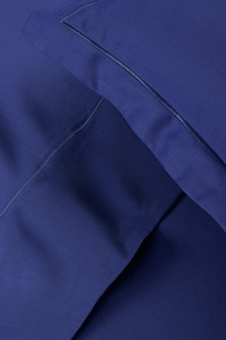 2 fundas de almohada de satén de algodón 80 hilos/cm² Uni 1 baratta - Azul marino
