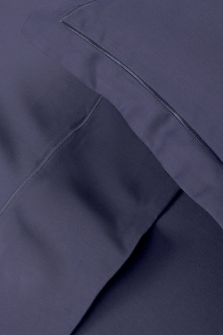 2 fundas de almohada de satén de algodón 80 hilos/cm² Uni 1 baratta - Azul marino