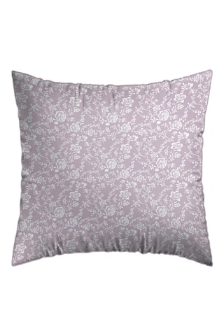 2 federe in raso di cotone 80 fili/cm² Fleurs - Lavanda