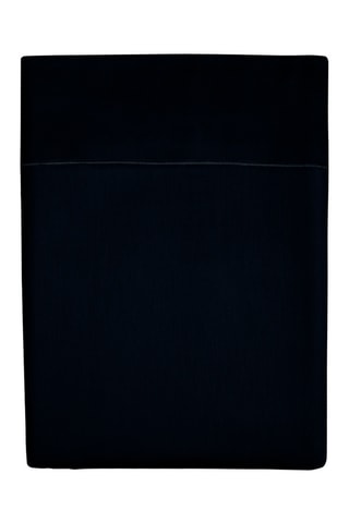 Sábana encimera de algodón 80 hilos/cm² Uni 1 Baratta - Negro