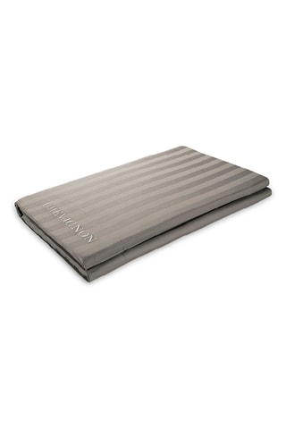Sábana encimera de satén de algodón 80 hilos/cm² Dobby - Topo