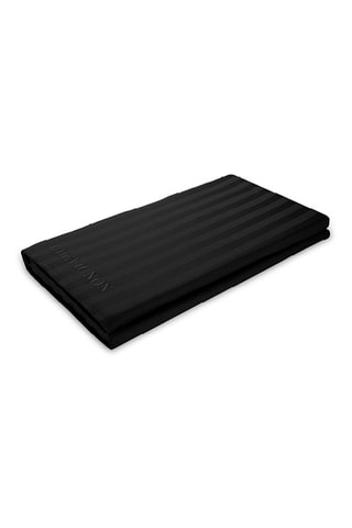 Sábana encimera de satén de algodón 80 hilos/cm² Dobby - Negro