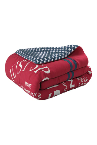 Nórdico estampado de algodón 82 hilos/cm² Just Sports - Rojo y azul