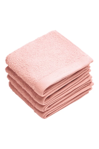 4 toallas Lagon - Rosa - 30 x 30 cm