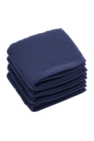 4 toallas Lagon - Azul marino - 30 x 30 cm